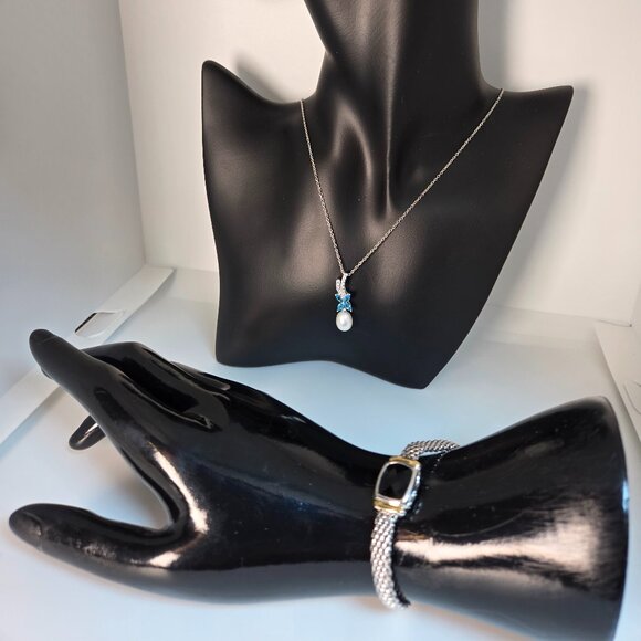 Brand new bracelet featuring smooth Onyx, 18k yellow gold - Picture 3 of 7